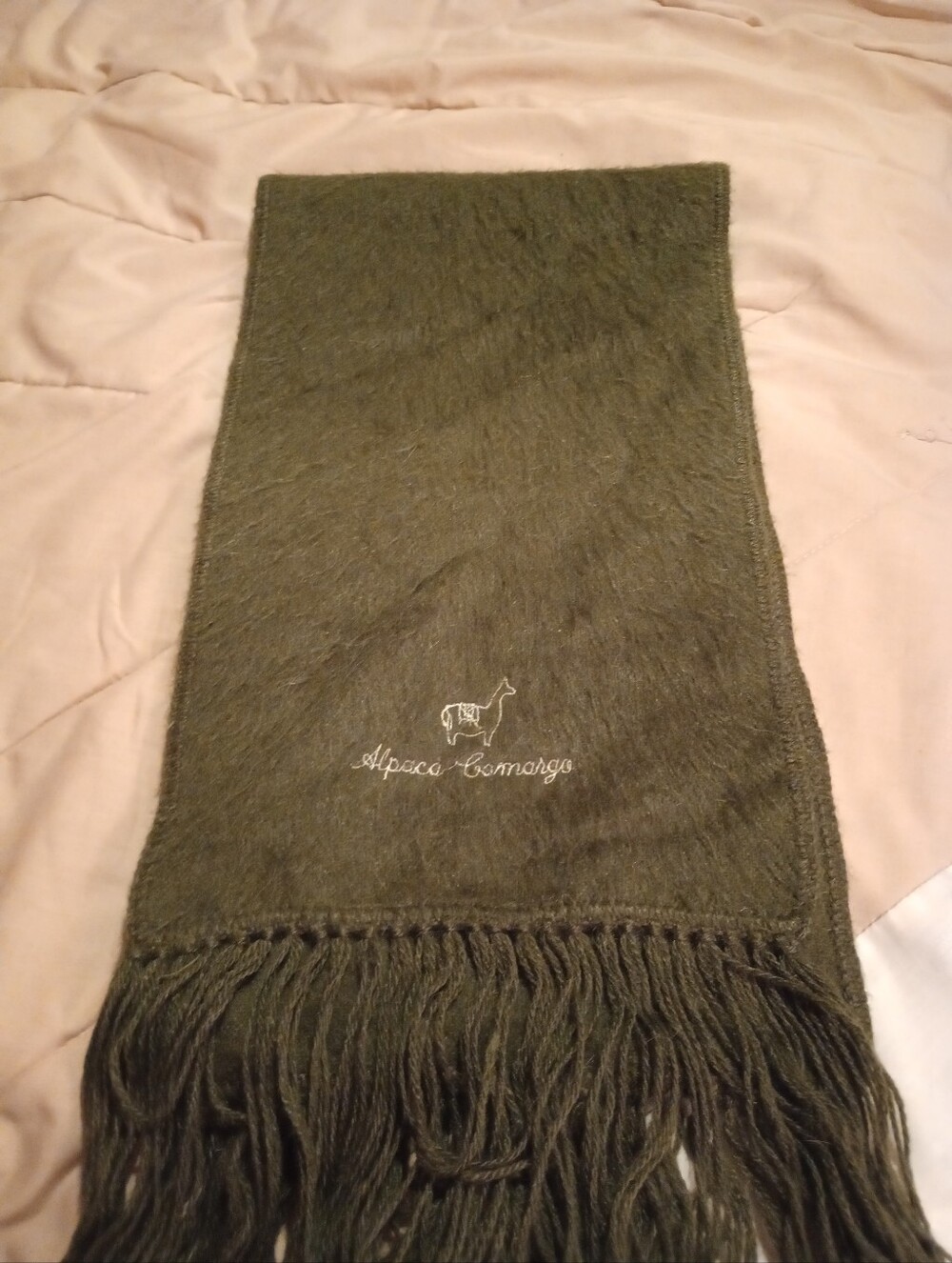 Unisex Alpaca Camargo Tasseled Scarf